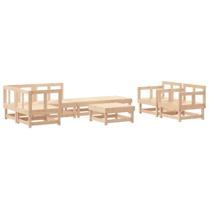 8-delige Loungeset massief grenenhout 8-delige Loungeset massief grenenhout