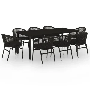 9-delige Tuinset zwart 9-delige Tuinset zwart