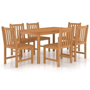 7-delige tuinset 140×80 cm massief teakhout 7-delige tuinset 140×80 cm massief teakhout