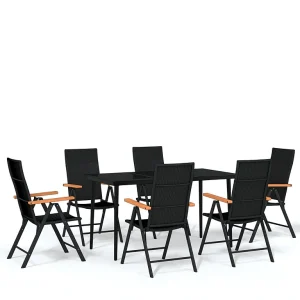 7-delige Tuinset zwart 7-delige Tuinset zwart