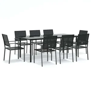 9-delige Tuinset poly rattan en staal 9-delige Tuinset poly rattan en staal