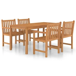 5-delige tuinset 160×80 cm massief teakhout 5-delige tuinset 160×80 cm massief teakhout