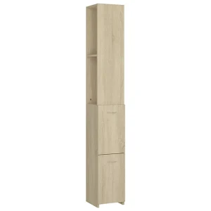Badkamerkast 25×26,5×170 cm bewerkt hout sonoma eikenkleurig Badkamerkast 25×26,5×170 cm bewerkt hout sonoma eikenkleurig