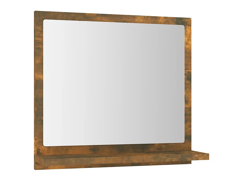 Badkamerspiegel 40x10,5x37 cm bewerkt hout gerookt eikenkleurig