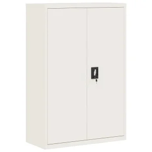 Archiefkast 90x40x140 cm staal wit Archiefkast 90x40x140 cm staal wit