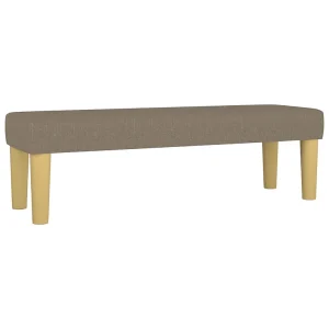 Bankje 100x30x30 cm stof taupe Bankje 100x30x30 cm stof taupe