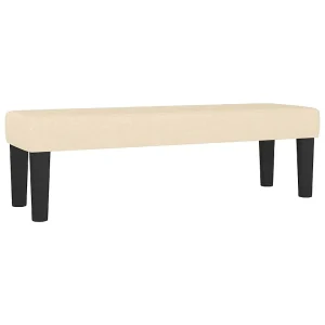 Bankje 100x30x30 cm stof crèmekleurig Bankje 100x30x30 cm stof crèmekleurig