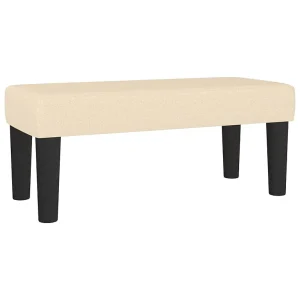 Bankje 70x30x30 cm stof crèmekleurig Bankje 70x30x30 cm stof crèmekleurig