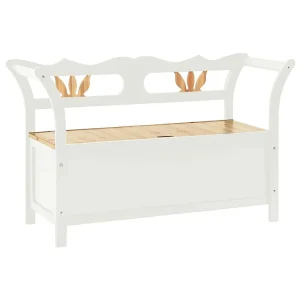 Bankje 107x45x75,5 cm massief vurenhout wit Bankje 107x45x75,5 cm massief vurenhout wit