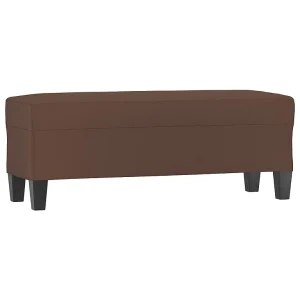 Bankje 100x35x41 cm kunstleer bruin Bankje 100x35x41 cm kunstleer bruin