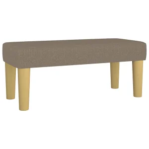 Bankje 70x30x30 cm stof taupe Bankje 70x30x30 cm stof taupe