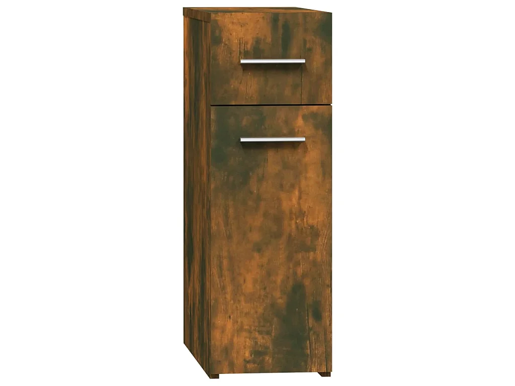 Apothekerskast 20x45,5x60 cm bewerkt hout gerookt eikenkleurig