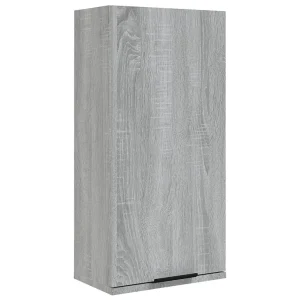 Badkamerkast wandgemonteerd 32x20x67 cm grijs sonoma eikenkleur Badkamerkast wandgemonteerd 32x20x67 cm grijs sonoma eikenkleur