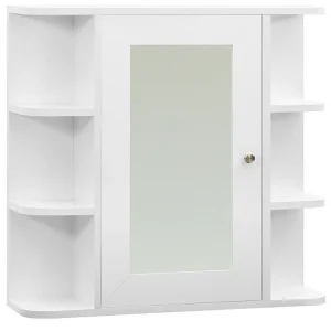 Badkamerspiegelkast 66x17x63 cm MDF wit Badkamerspiegelkast 66x17x63 cm MDF wit