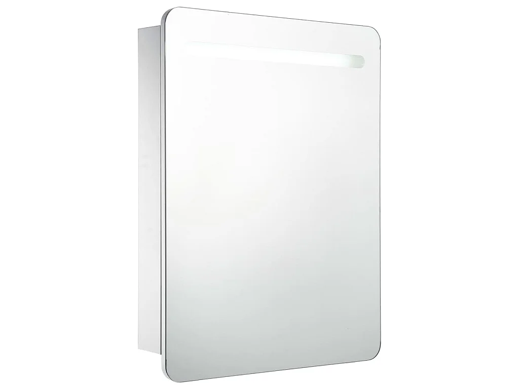 Badkamerkast met spiegel en LED 60x11x80 cm
