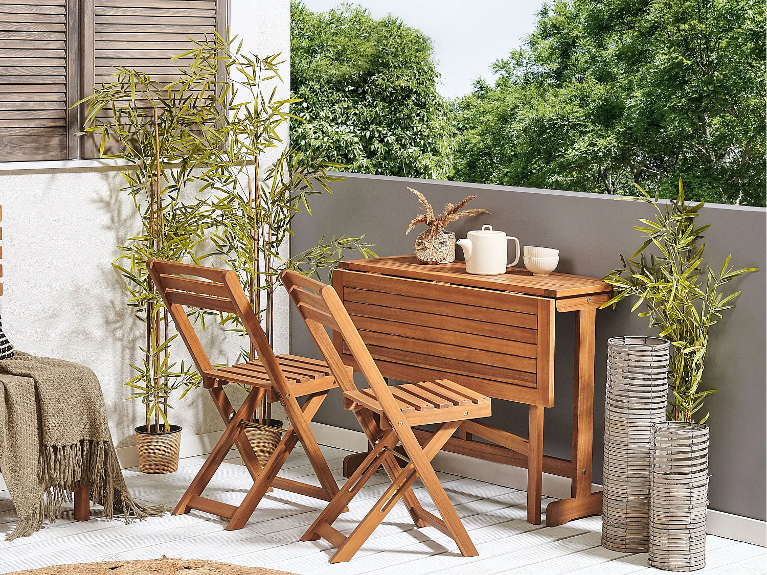 Bistroset Inklapbaar LENOLA Hout Bruin
