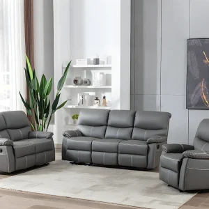 3+2+1 zitsbank in grijze kunstleer – CANBY – Koop nu goedkoop in je online meubelshop 3+2+1 zitsbank in grijze kunstleer – CANBY – Koop nu goedkoop in je online meubelshop